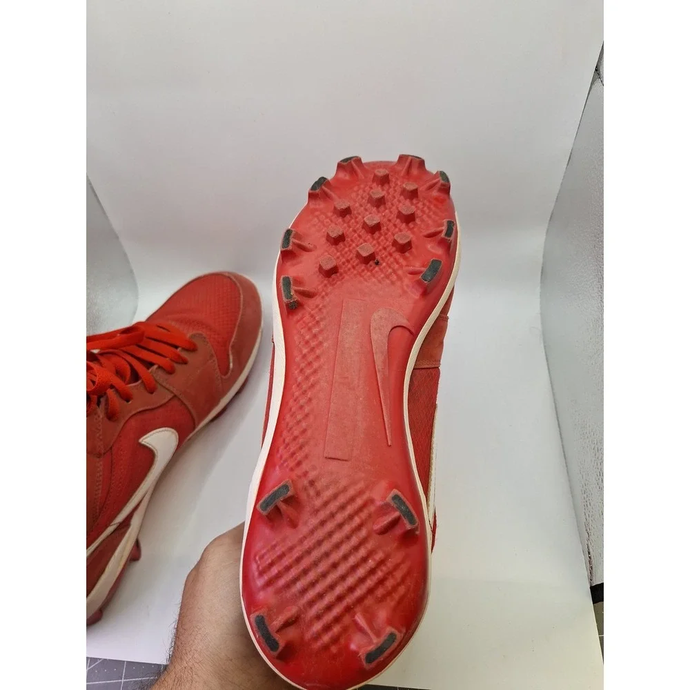 Nike Air Jordan 1 Retro MCS Mens Size 12 Baseball Cleats University Red Retro